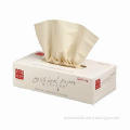 Boxed original color wheat straw fiber napkins, bio-degradable